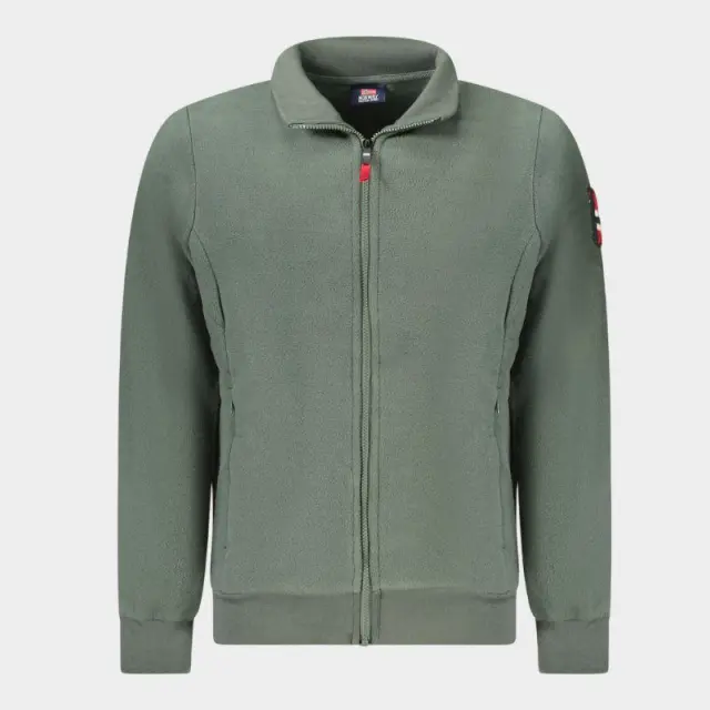 Norway Nautical School - Ανδρική Ζακέτα Φούτερ Fleece 859532-ARMY Χακί - L