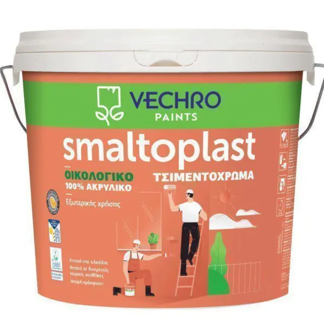 Vechro 120901050433 - SMALTOPLAST ΤΣΙΜΕΝΤΟΧΡΩΜΑ ΓΚΡΙ Νο 504 750ml