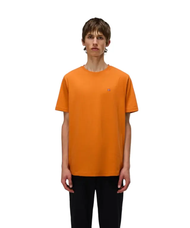 Napapijri - Ανδρικό T-shirt Salis Ss Sum Regular Fit NP0A4H8D-A68 Πορτοκαλί - L
