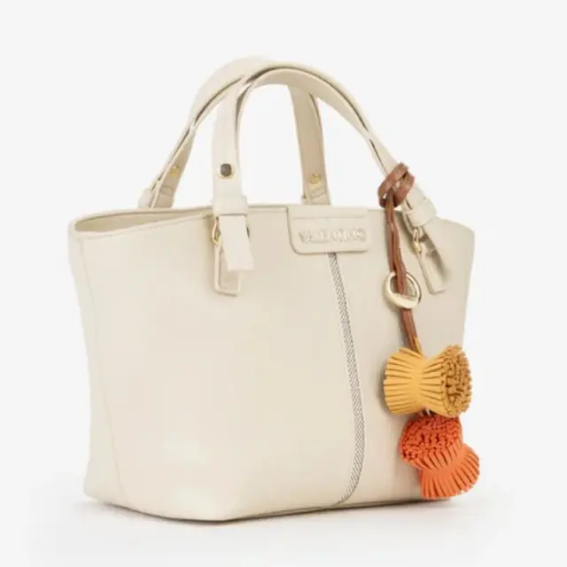 Valentino Bags - Γυναικεία Τσάντα Ώμου Hybris Re Tote Bag VBS9OV04-991 Εκρού 2
