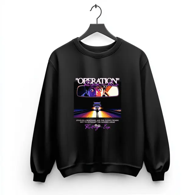 Φούτερ Noshame® Μαύρο με τύπωμα - 3025057 - XXL