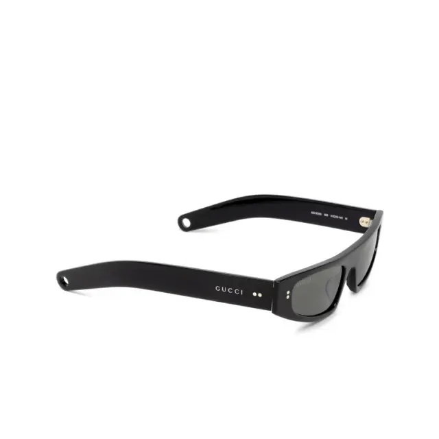 Gucci GG1634S 003 Slim Rectangular Γυαλιά Ηλίου με Μαύρο Acetate Σκελετό - 51-18-140 2