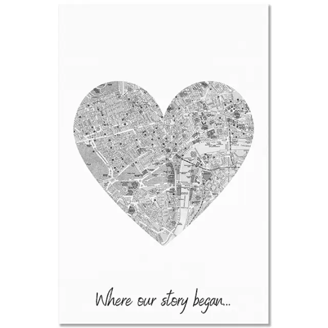 Καμβάς Where our story began - Κάθετο , 100Χ150