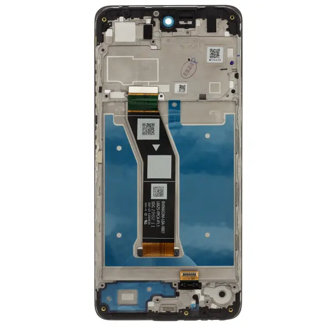 Motorola G04 LCD Display + Touch Unit + Front Cover Black (Service Pack) 2
