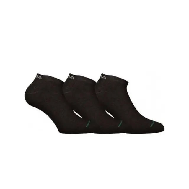 GSA Μen's Aero 365 Trainer 3 Pair Organic Cotton Low Cut Socks Μαύρο 8116143-01 (GSA) - Large