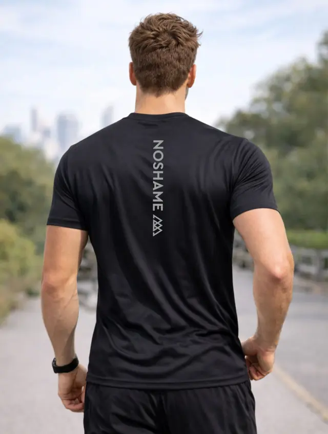 T-shirt Noshame® Μαύρο Dry Fit - 152611 - XXL
