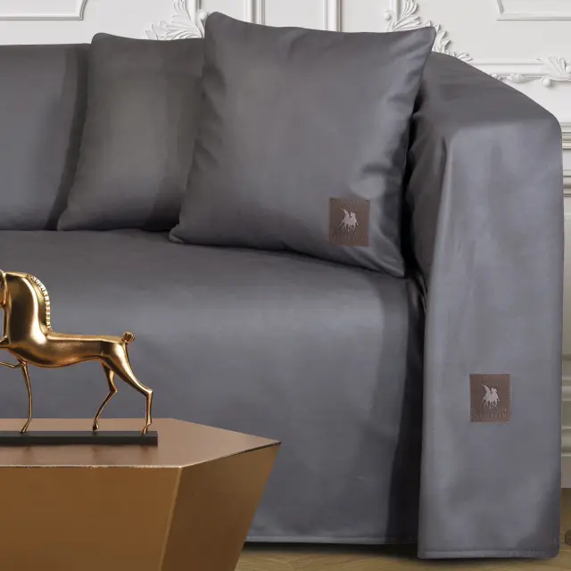 Ριχτάρι Διθέσιο 180Χ250 Premium Greenwich Polo Club 3927 Grey 100% Πολυέστερ 2