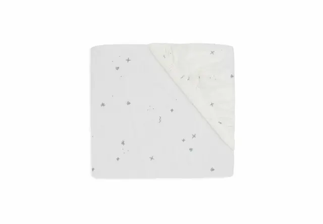 Jollein: Fitted Sheet - Jersey - Twinkling Sea Green σεντόνι κούνιας με λάστιχο 70/75x140/150cm 2
