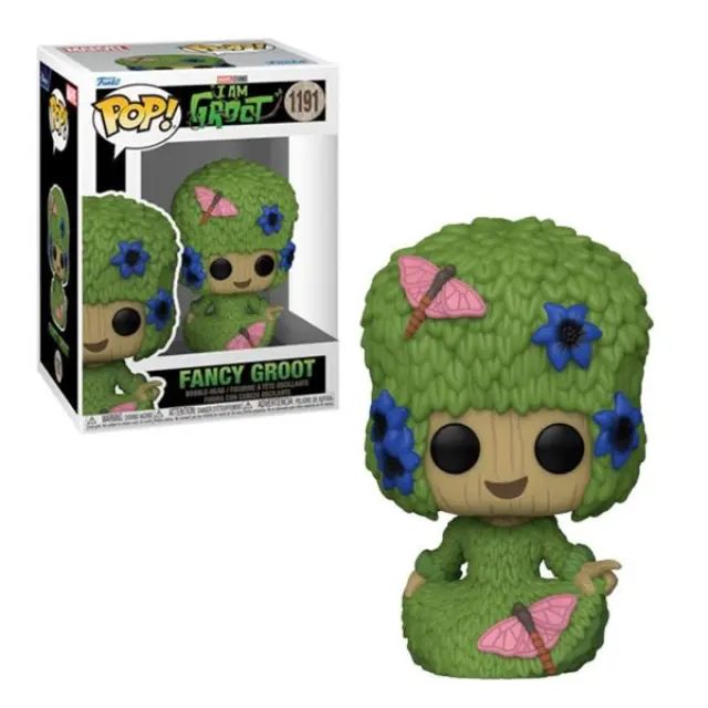 Funko Pop! Marvel: I Am Groot - Fancy Groot #1191 Bobble-Head Vinyl Figure
