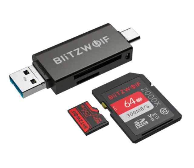 Card reader SD USB-C / USB-A Blitzwolf BW-CR1 3