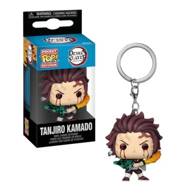 Φιγούρα μπρελόκ POP Keychain: Demon Slayer- Tanjiro (Sun Breathing)