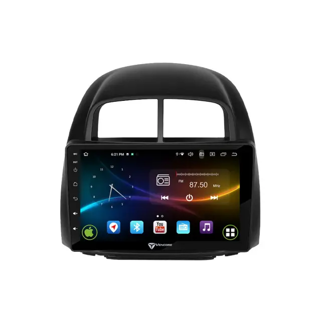 VenCore Οθόνη Multimedia Android 15 10.1" 9109A MTK6762 Octa-Core 2GB/32GB IPS με Πρόσοψη, CarPlay, Android Auto και Υποστήριξη Κάμερας Οπισθοπορείας AHD για Subaru Justy 2008-2010 – Μαύρη (3236-10008-0527B1) 2