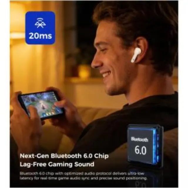 True Wireless Ακουστικά Bluetooth Choetech BH-T83 ANC+ENC Λευκό N70854 3