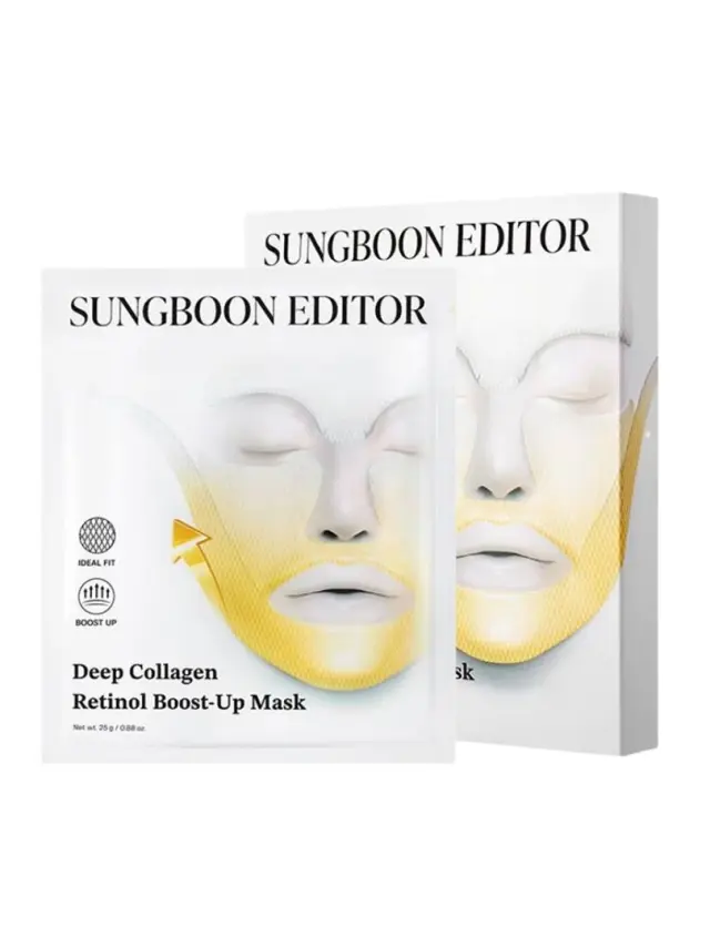 Sungboon Editor Deep Collagen Retinol Boost Up Mask 25g -Μάσκα ανόρθωσης και σύσφιξης με κολλαγόνο.