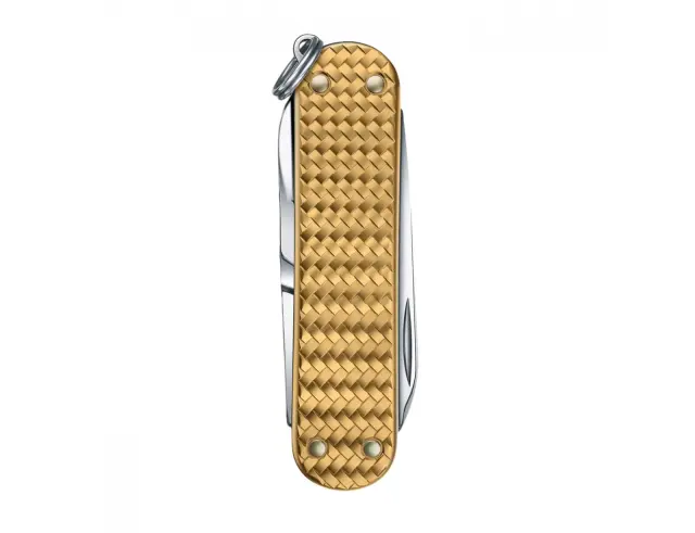 Ελβετικός Σουγιάς Victorinox Classic SD Precious Alox με 5 λειτουργίες και μήκος 5.8cm - Brass Gold0.6221.408G 2
