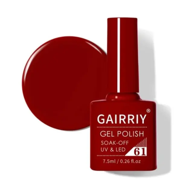 Ημιμόνιμο επαγγελματικό βερνίκι GAIRRIY 7.5ML - 0.26FL.OZ 61