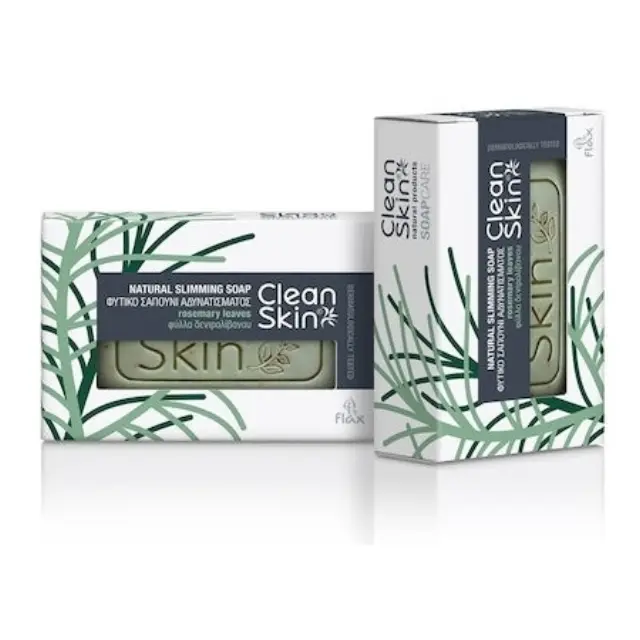 CleanSkin Natural Products Natural Slimming Σαπούνι για Αδυνάτισμα Σώματος με Φύλλα Δεντρολίβανου 100gr