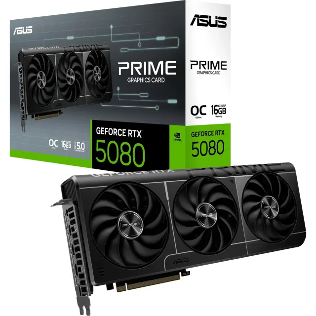 Asus GeForce RTX 5080 PRIME OC (DLSS 4, 3x DisplayPort, 1x HDMI 2.1)