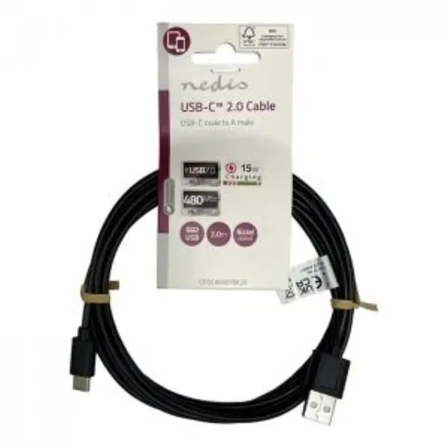 Καλώδιο USB High-Speed A αρσ. - USB Type-C αρσ., 2.00m 3