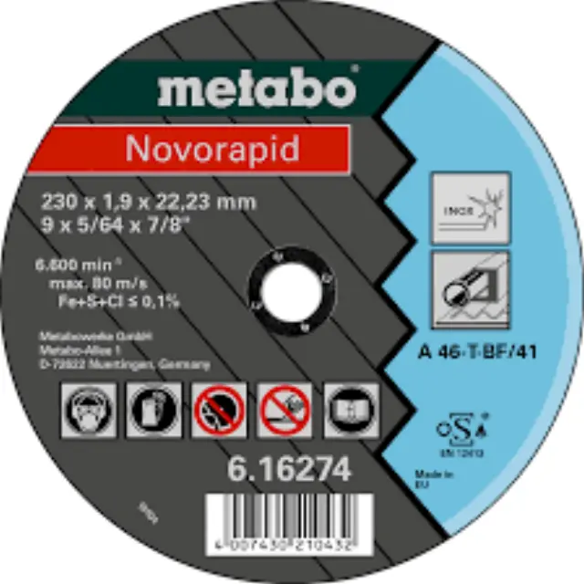 Δίσκοι κοπής Novorapid 230x1,9x22,23 Inox