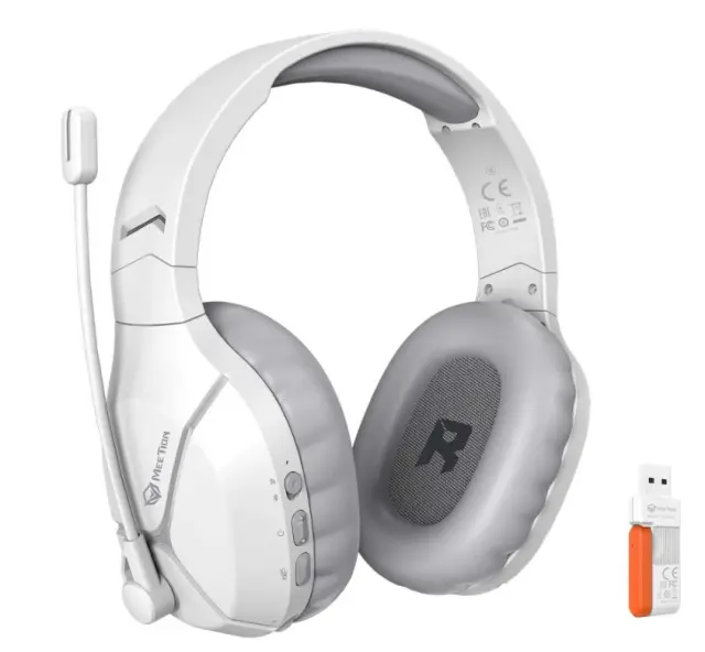 Meetion BTH011 2.4G Bluetooth Gaming Ακουστικά Λευκό 17.006.0026