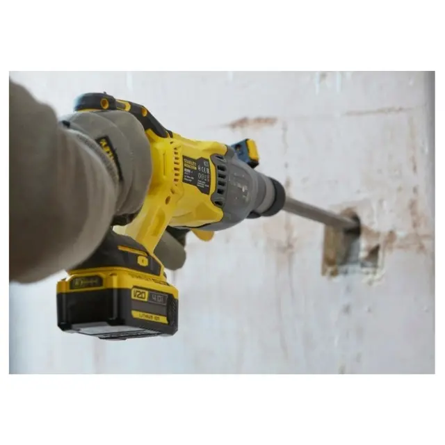 Stanley Fatmax SFMCH900M22-QW - Πνευματικό Πιστολέτο Μπαταρίας Brushless SDS PLUS σε Βαλίτσα Μεταφοράς με Φορτιστή και 2 Μπαταρίες 4.0Ah (2×4.0Ah) 2