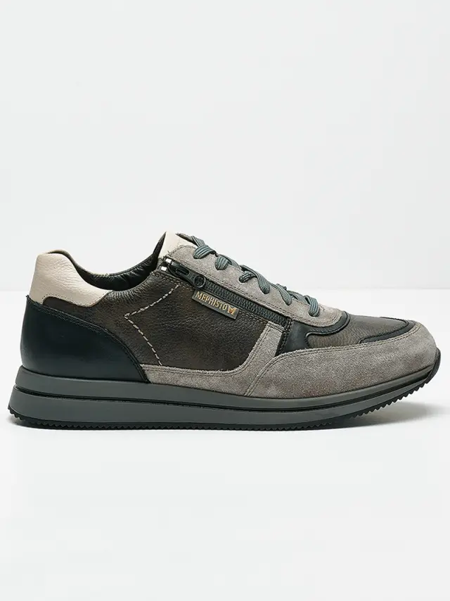 Mephisto Sneakers Ανδρικό δέρμα/δέρμα Nubuck Γκρί MEP/GILFORD GREY - 45 2
