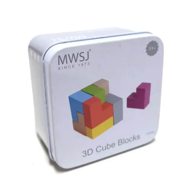 iwood mini Πολύχρωμος Κύβος / Wooden Game: 3D Cube Blocks