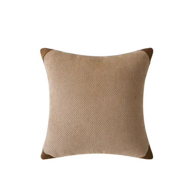 Διακοσμητική Μαξιλαροθήκη 42x42 Beauty Home Camel Art 8241 Μπεζ Microvelour 3