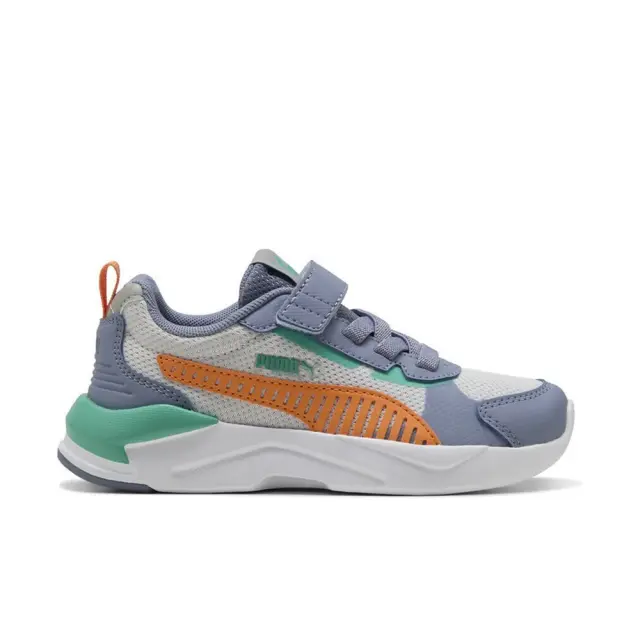 Puma X-Ray 3 LT AC (PS) (401494-08) - Γκρί-Πορτοκαλί - 35
