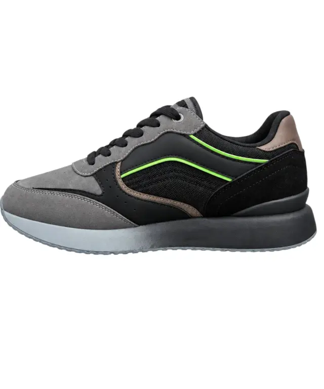 Gas - Ανδρικά Παπούτσια Sneakers Douglas Mix GAM623500-3547 Μαύρο/Γκρι 2