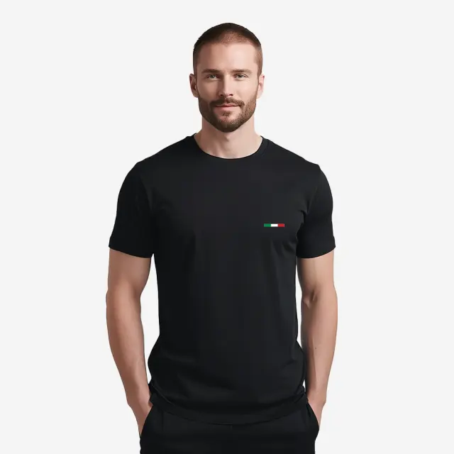 T-shirt Noshame® Μαύρο με τύπωμα Italy - 112559 - XXL 3