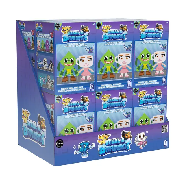 Roblox - Steal A Brainrot 4" Mystery Collectible Plush Blind Box (Assorted Wave 1 Cdu) (910502) - Toys