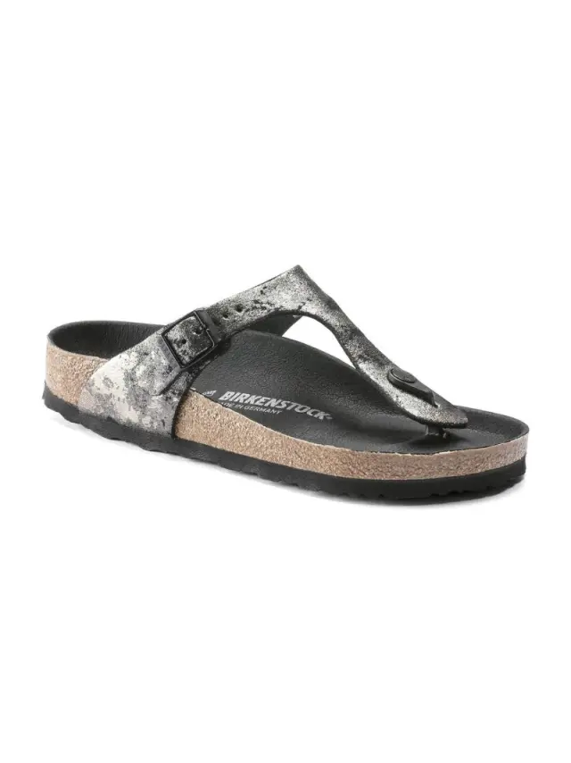 Birkenstock Σαγιονάρες Γυναικείο δέρμα Μαύρο BIR/GIZEH 1019408 BLACK 2