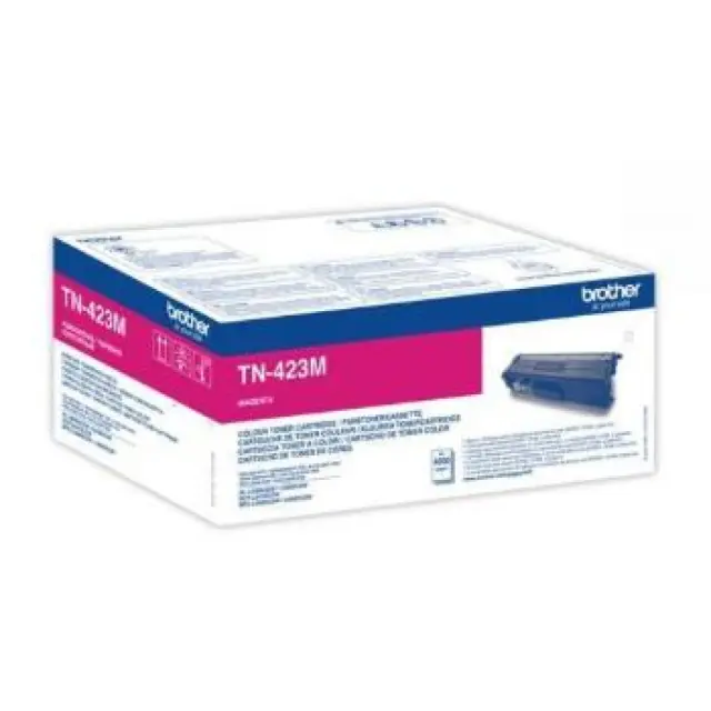 Brother TN-423M Γνήσιο Toner Laser Εκτυπωτή Ματζέντα High Yield 4000 Σελίδων TN-423M