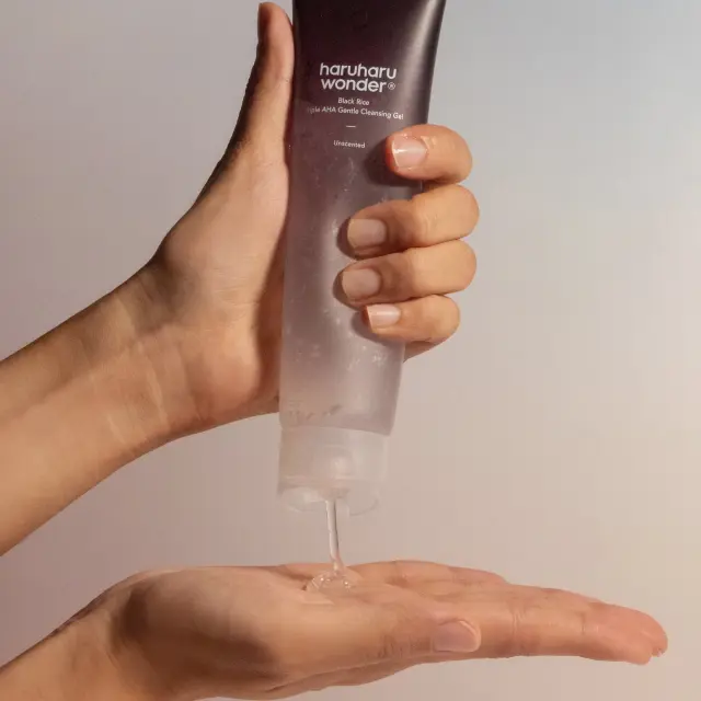 Haruharu Wonder Black Rice Triple AHA Gentle Cleansing Gel, Τζελ Καθαρισμού Προσώπου με Μαύρο Ρύζι 100ml 2