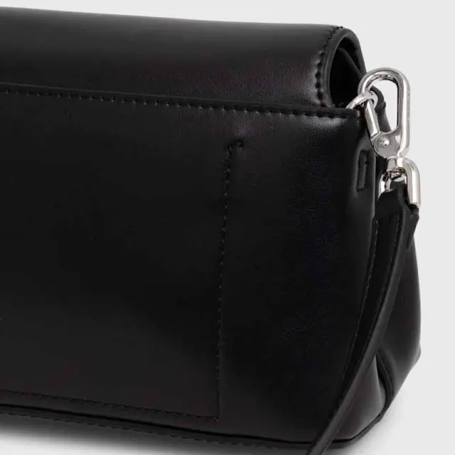 Calvin Klein - Γυναικεία Τσάντα Ώμου/Χιαστή Ck Push Crossbody K60K612633-BEH Μαύρο 3