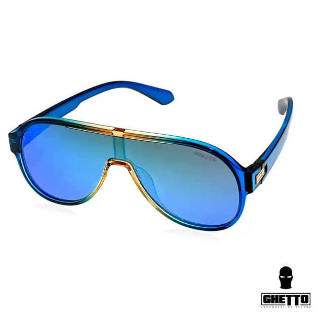 Ghetto Vintage Aviator Sunglasses ClearGreen Frame Unisex