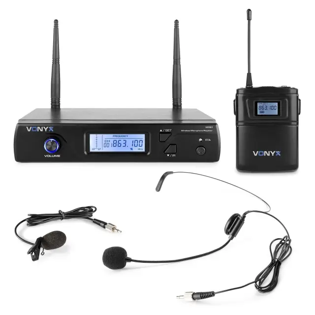 VONYX WM61B ΑΣΥΡΜΑΤΟ ΣΕΤ ΜΙΚΡΟΦΩΝΟΥ UHF 16CH