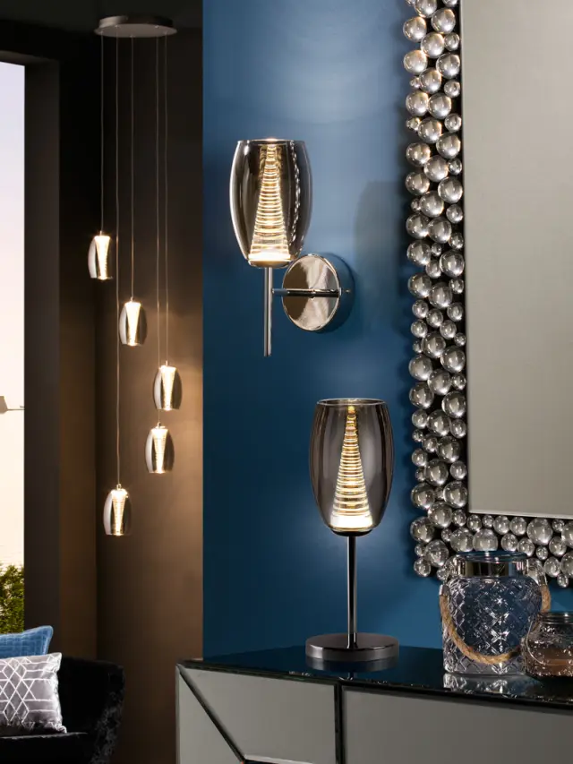 NEBULA WALL LAMP 1L LED CHROME φωτιστικό απλίκα Χρώμιο 2