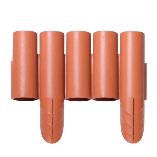 Prosperplast IPALPLUS-R624 Φράχτης κήπου πλαστικός Palisada (8τμχ) 2,35m x 25Υcm Τερακότα /103765