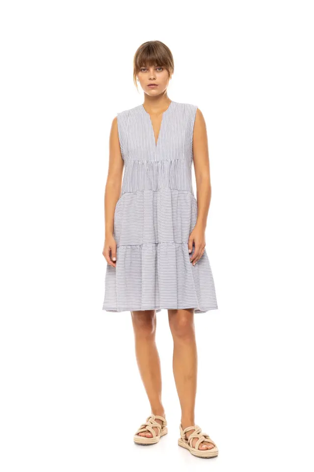 Beachwear Denim Stripe B642 Type Pink Label