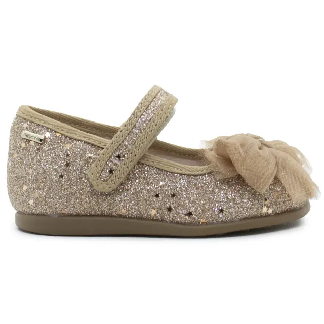 Μπαλαρίνα Mayoral Χρυσή με glitter 15-42559-030 - 20
