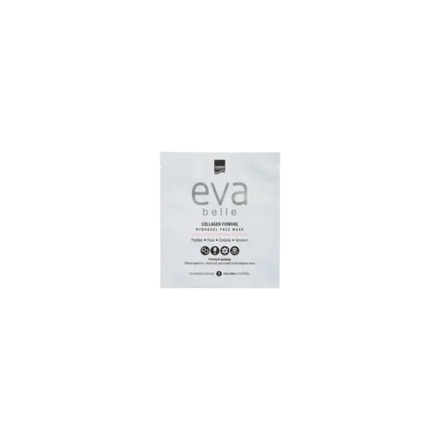 INTERMED Eva Belle Collagen Firming Hydrogel Face Mask Mάσκα υδρογέλης για σύσφιξη & αναπλήρωση όγκου του προσώπου - 1 Τεμάχιο