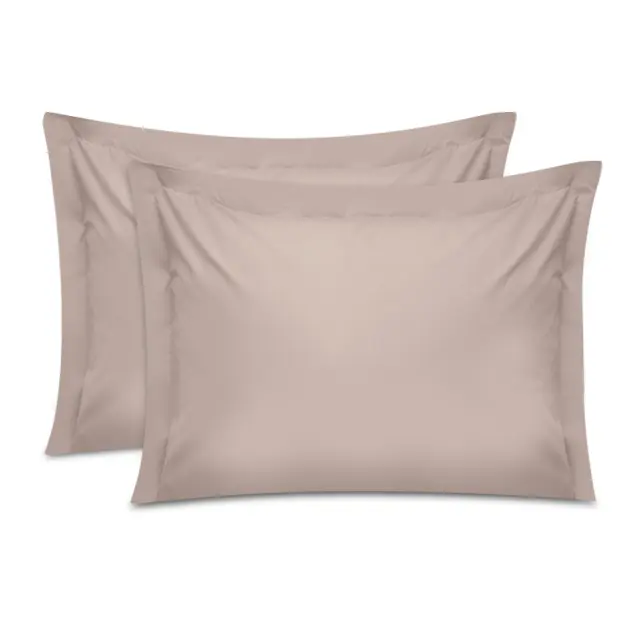 Μαξιλαροθήκες ύπνου Tonne Cotton Box Σετ 2 τμχ χρώμα μπεζ 50x70+5εκ.