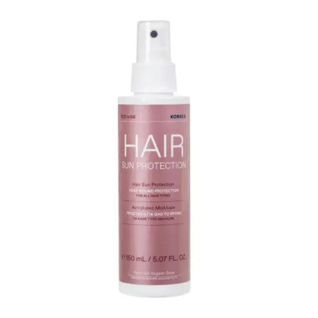 Korres | Hair sun Protection Αντηλιακό Μαλλιών Κόκκινο Αμπέλι με Βιολογικό Εκχύλισμα Ενεργής Αλόης | 150ml
