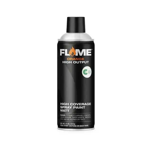 Flame Orange Spray Paint 400ml FO-900 Pure White