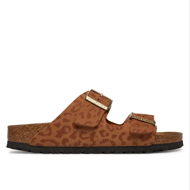 Γυναικεία Ανατομικά Σανδάλια Birkenstock Arizona Bs 1031926 Leo Pecan Narrow Fit Καφέ - 38