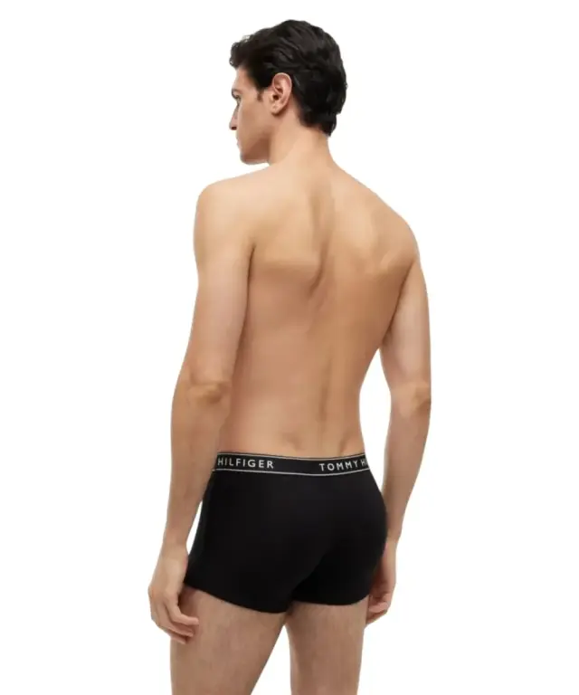 Tommy Hilfiger - Ανδρικά Μποξεράκια 3Pack Essential Logo UM0UM03882-0WE Μαύρο 3