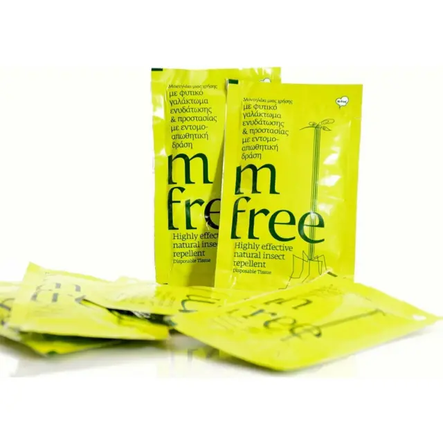 M-Free Εντομοαπωθητικό Μαντηλάκι Εμποτισμένο με Λοσιόν Κατάλληλο για Παιδιά